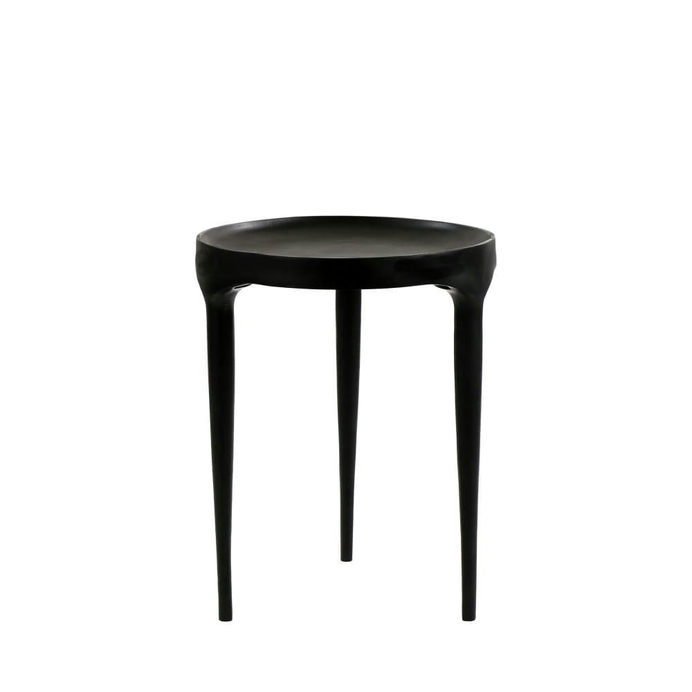 TRIP - Table d'appoint en fonte D40cm noir