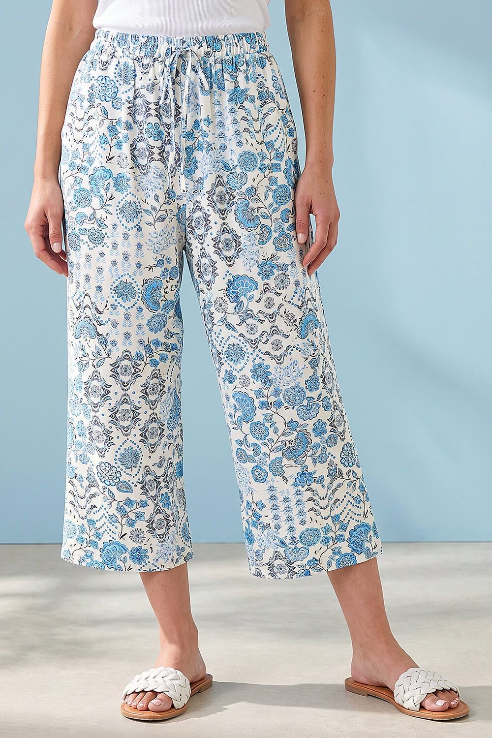 Roman Petite Printed Cropped Trousers