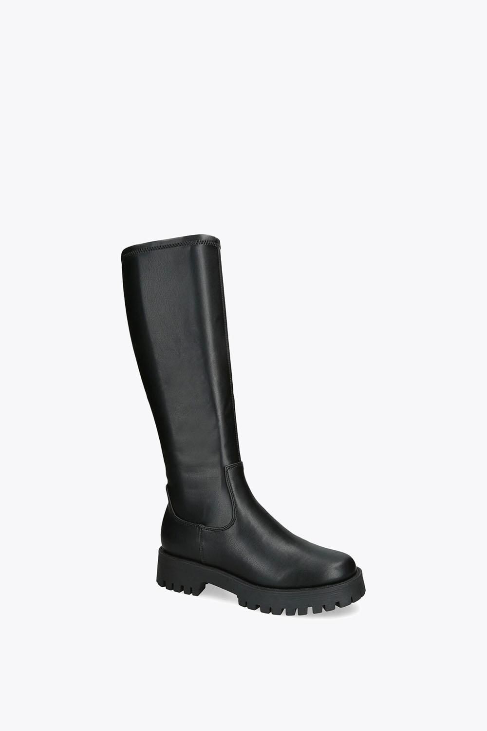STEVE MADDEN Labelle Black Leather' Leather Boots
