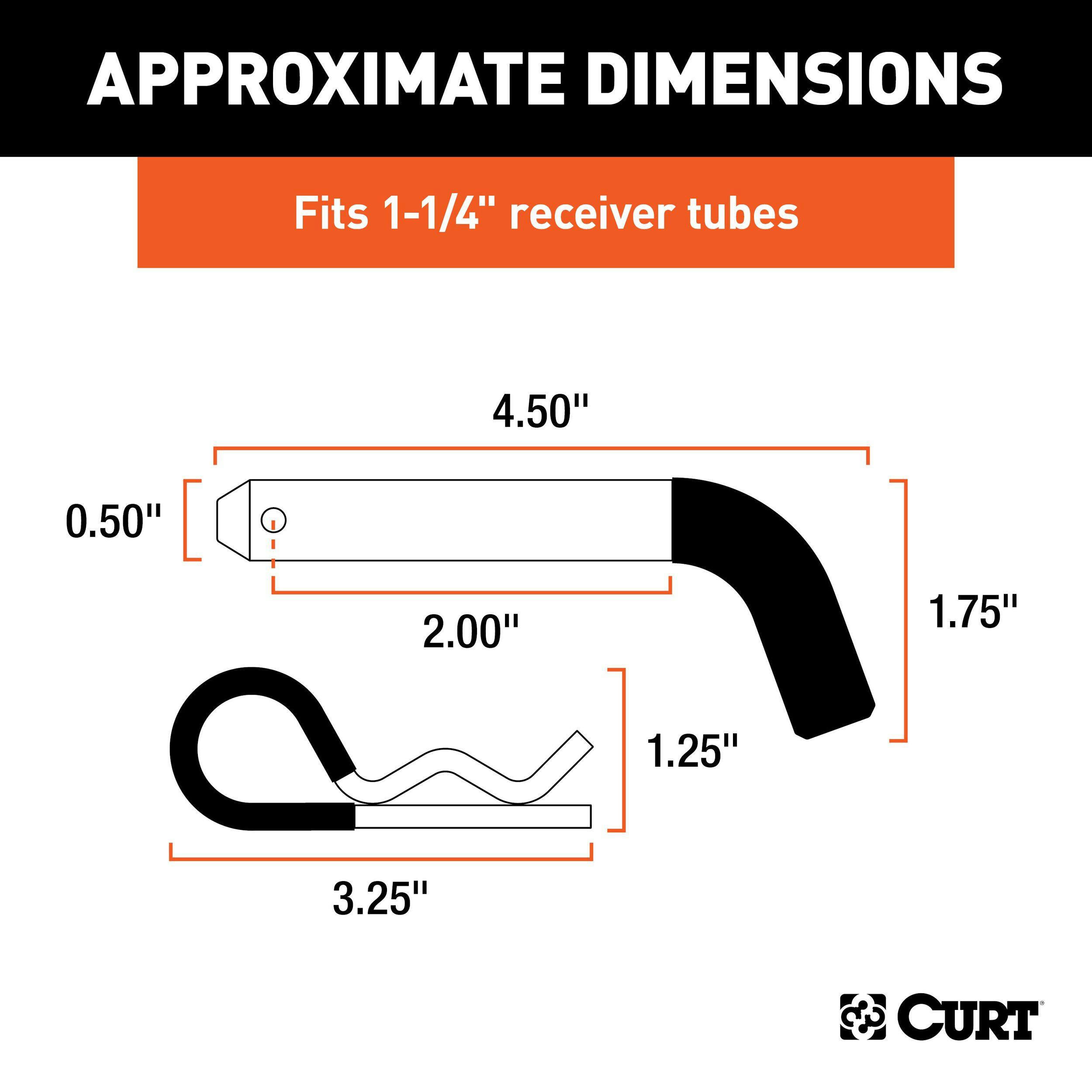 CURT Hitch Pin, 1/2-in