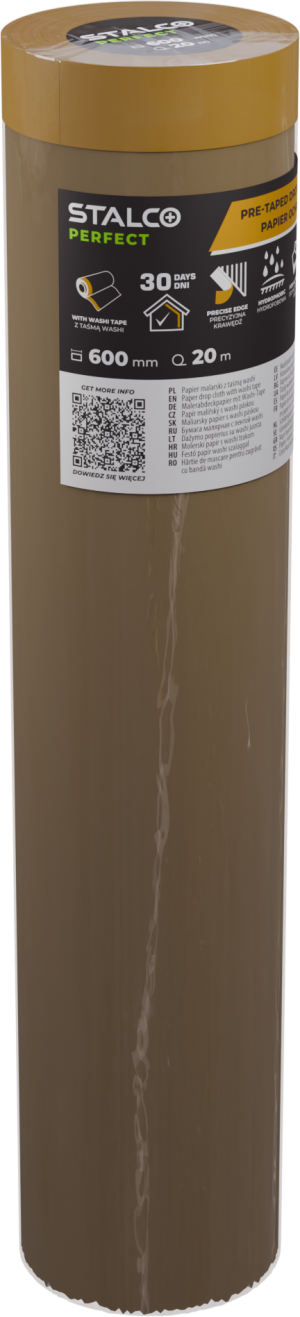Papier malarski z taśmą washi 300mm x 20m STALCO PERFECT S043147600