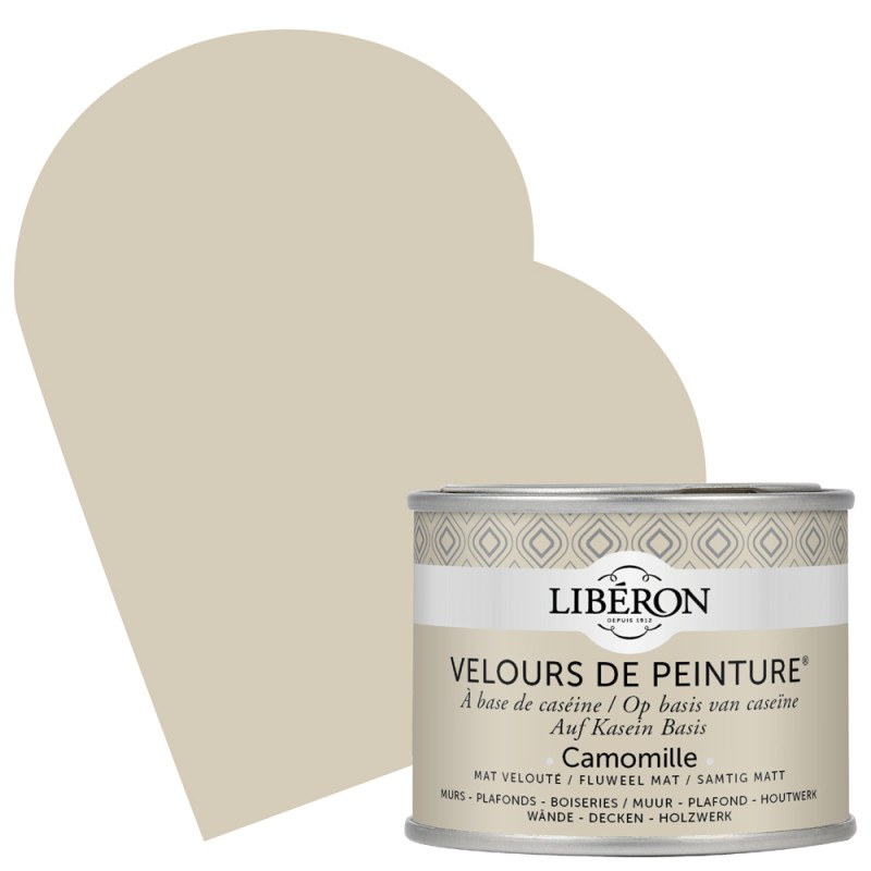 Peinture pour murs Velours de Peinture camomille mat 0,125 L LIBERON