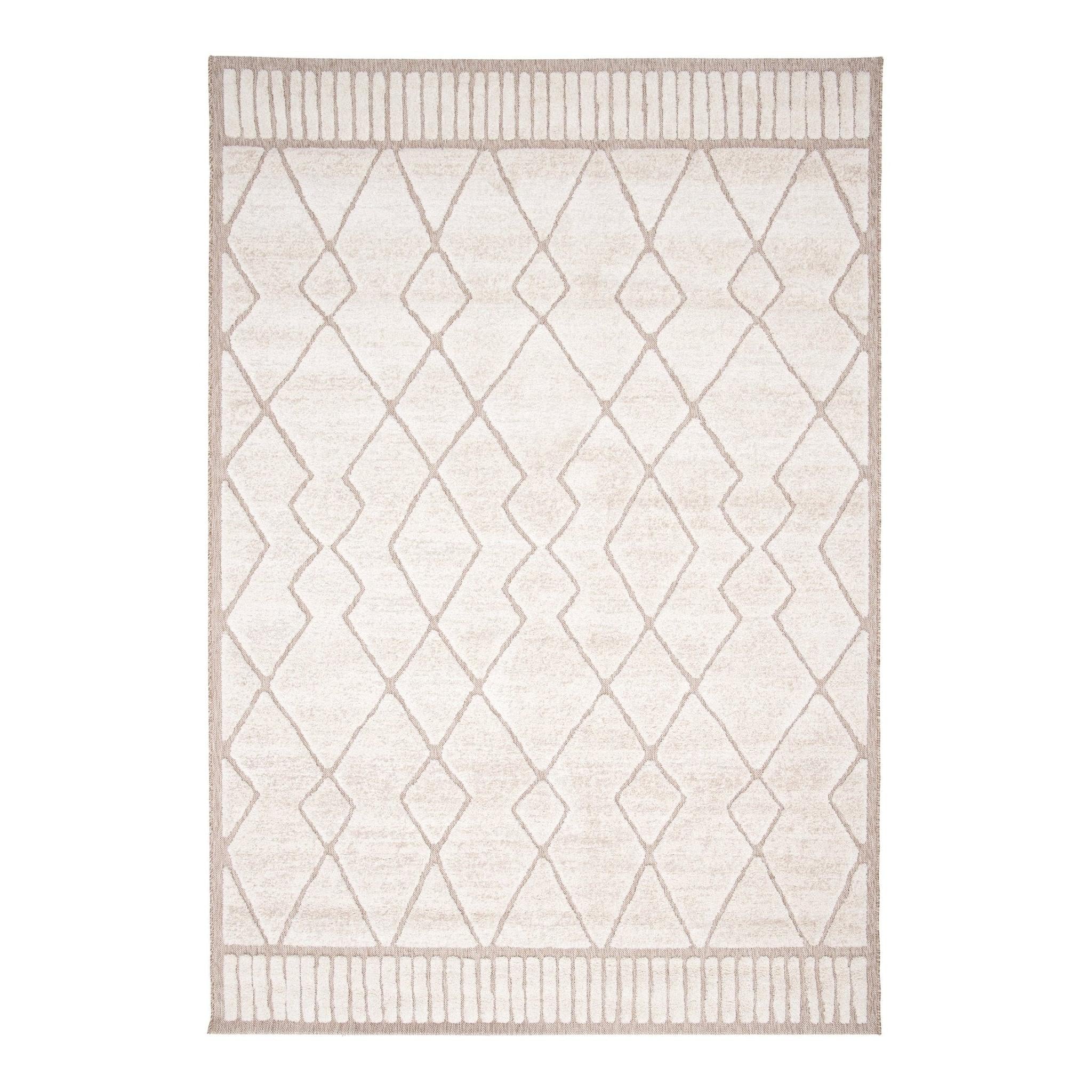 AFK Living vloerkleed Alba - reliëfeffect - beige - 120 x 170 cm