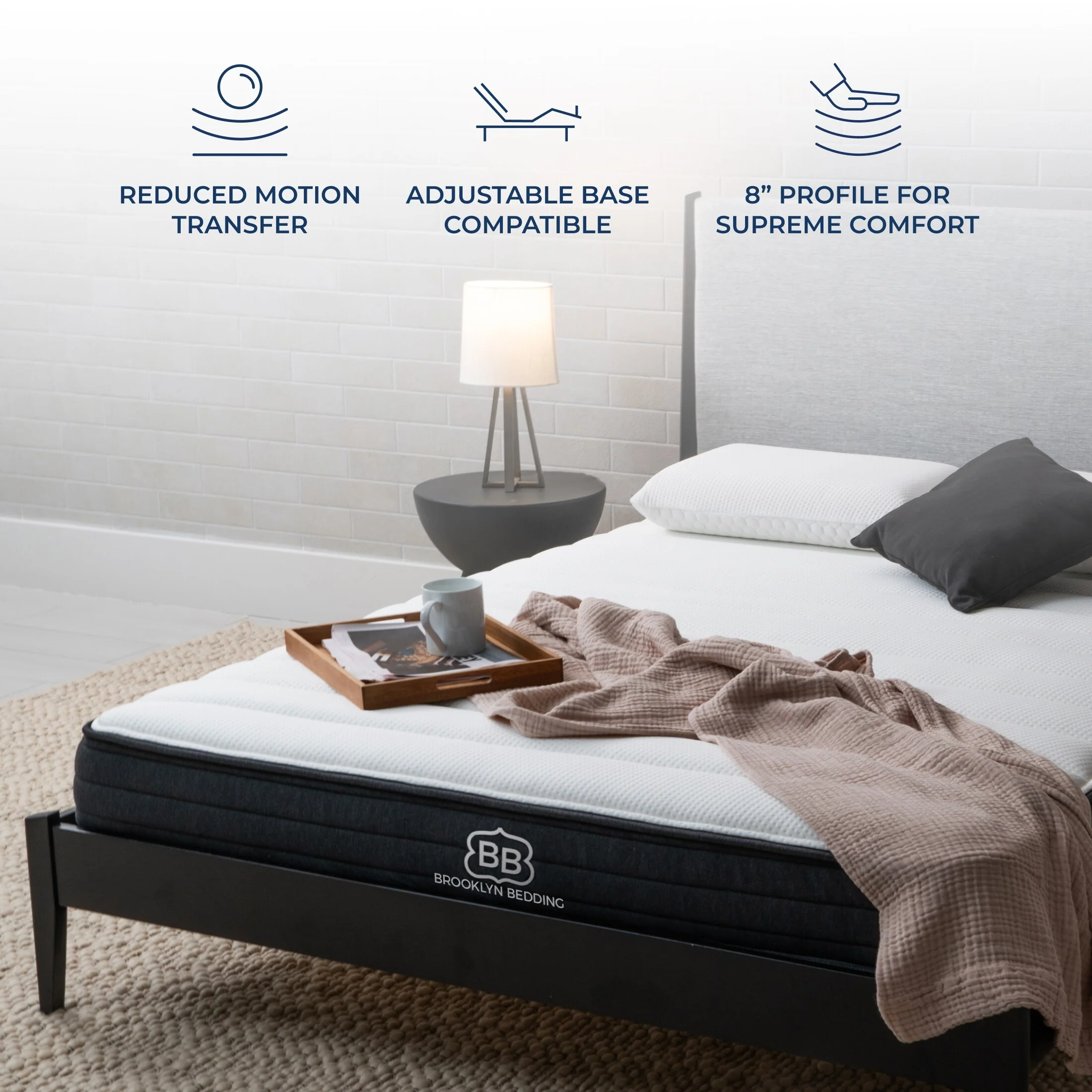 Brooklyn Bedding Select 8 Gel Memory Foam Hybrid Mattress