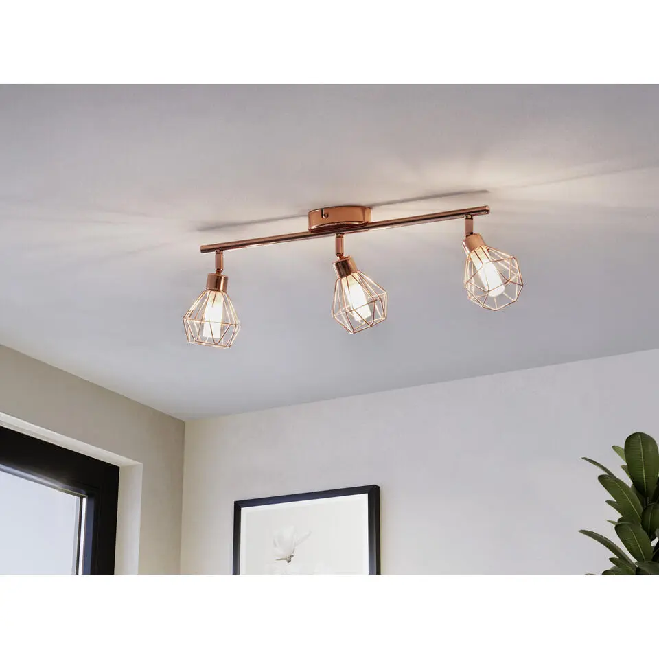 EGLOZapata-Spot-3Lichts-Koper-Wit