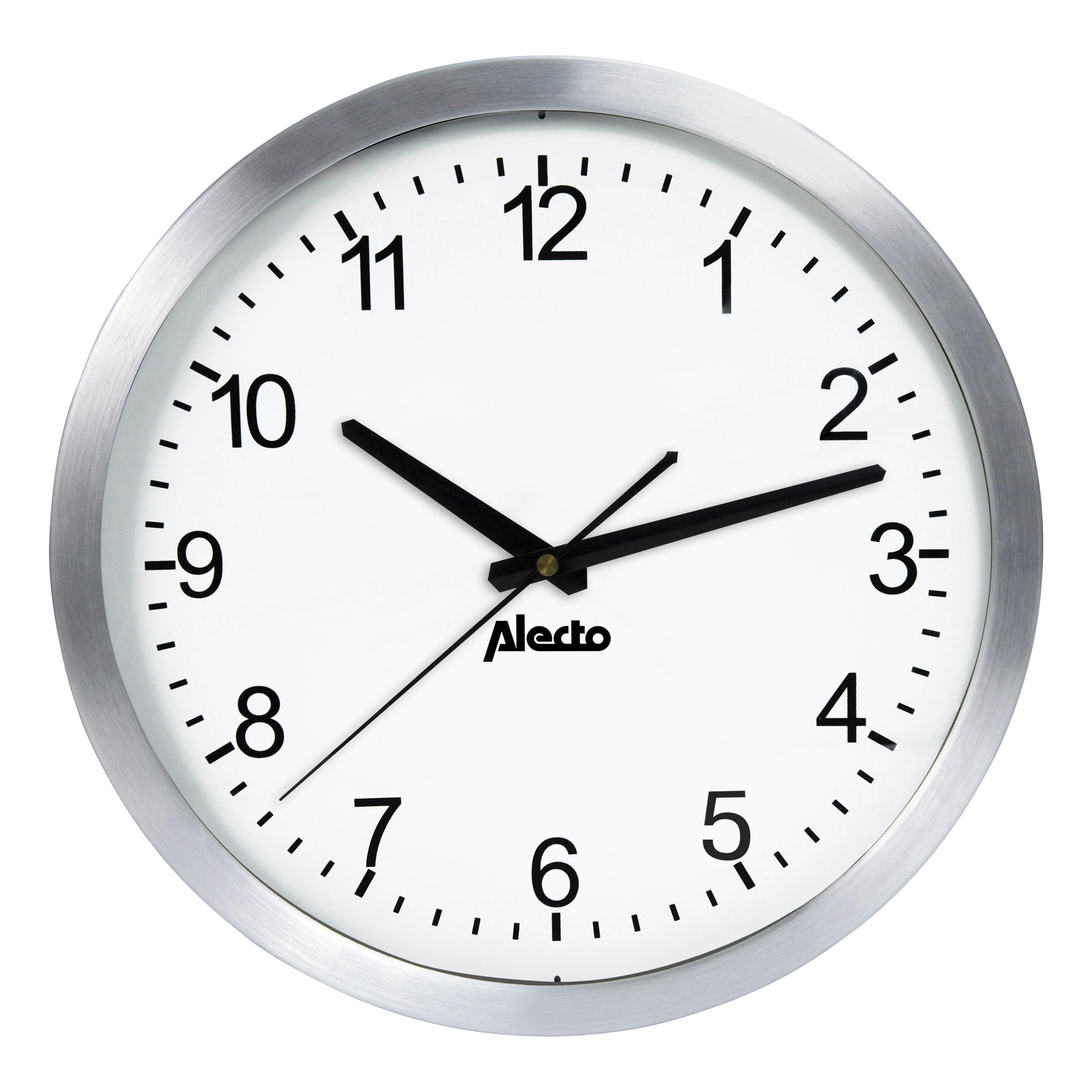 - Grande horloge murale analogique aluminum