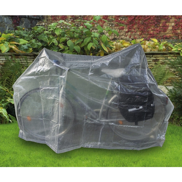 Wetterschutzhaube, transparent, Polyethylen (PE), für Fahrrad