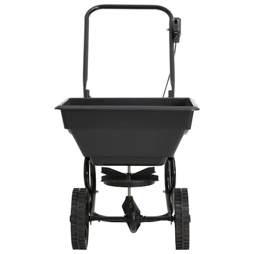 NNEVL Walk Behind Salt Spreader PVC and Steel 92x46x70 cm 15 L