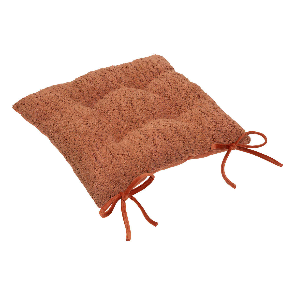 Coxim para cadeira AUTOMNE bouclette terracota 38x38cm