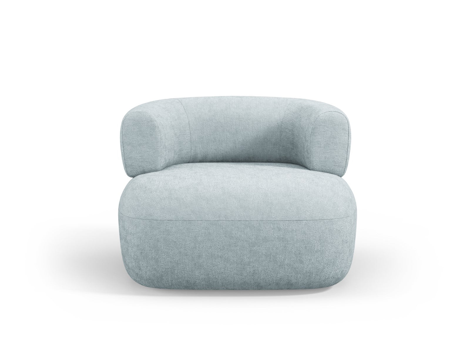 Micadoni Fauteuil Jenny chenille, lichtblauw - 88x90x73cm