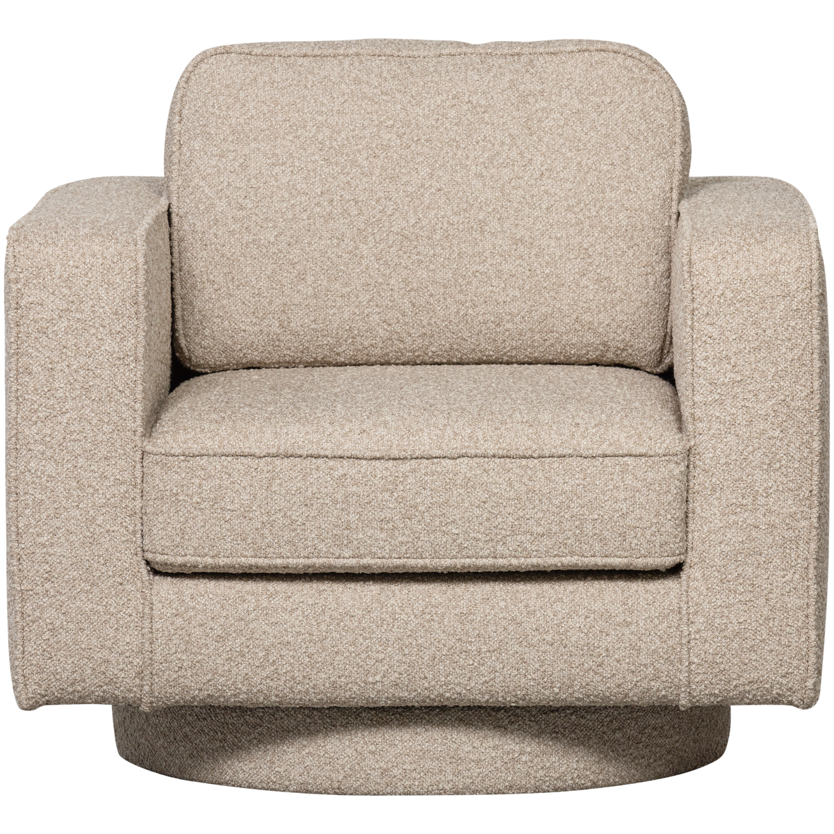 vtwonen draaifauteuil Lazy - Bouclé - Naturel