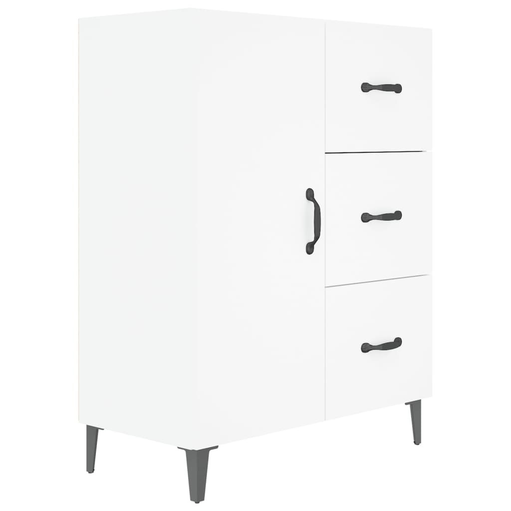 Komoda Szafka Stolik Półki do Salonu Pokoju Biała 69.5x34x90 cm