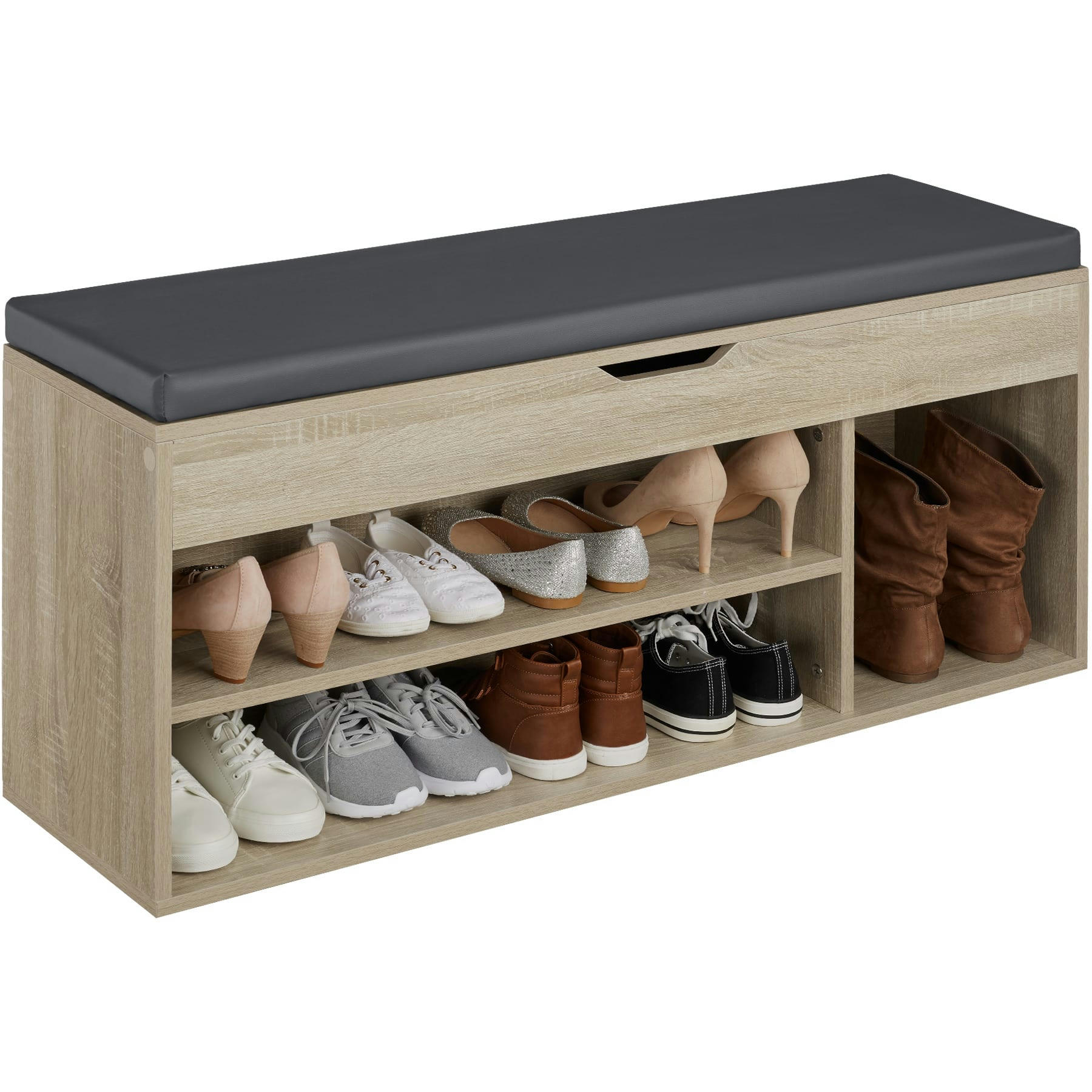 - Banc à chaussures Pour 9 paires de chaussures Bois clair, Chêne Sonoma