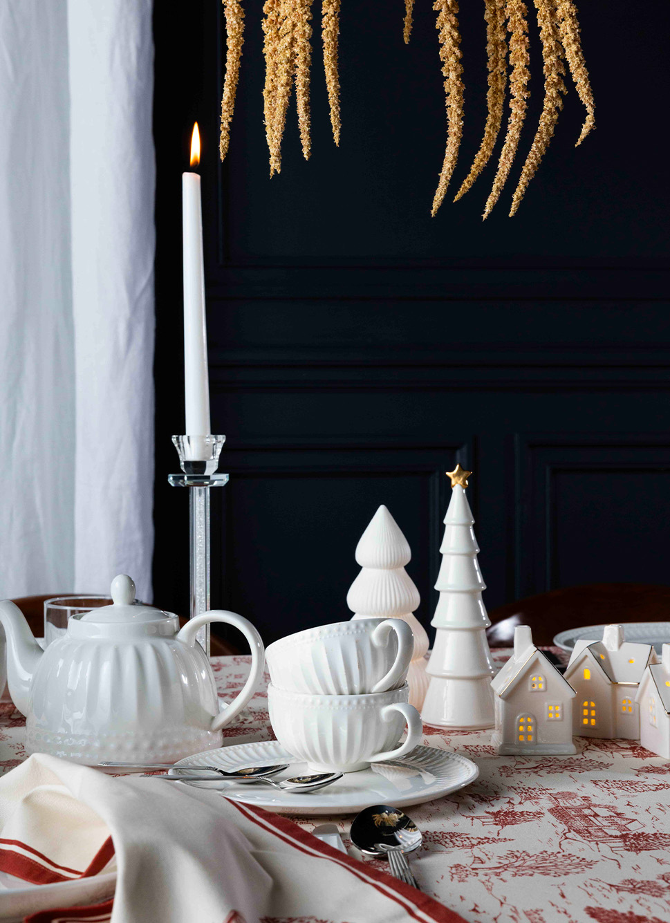 SAPIN EN CÉRAMIQUE à POSER BLANC