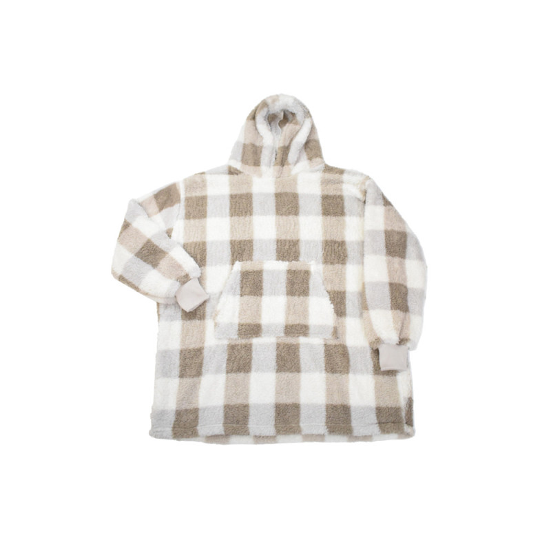 Plaid à capuche Confort beige VENTEO