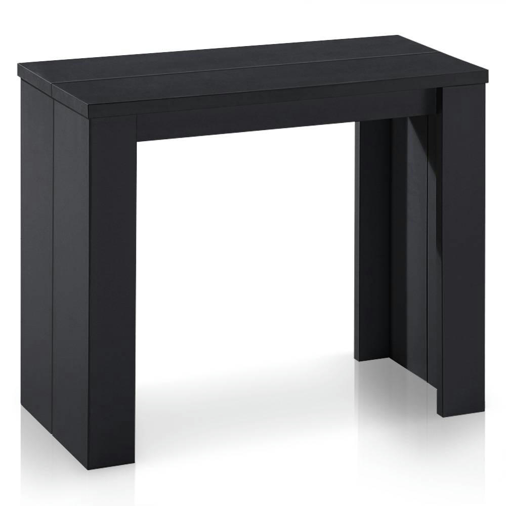 BROOKLINE - Table console extensible noir