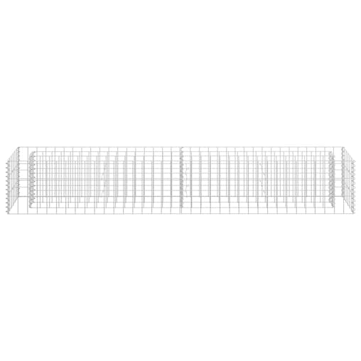 NNEVL Gabion Raised Bed Galvanised Steel 180x30x30 cm