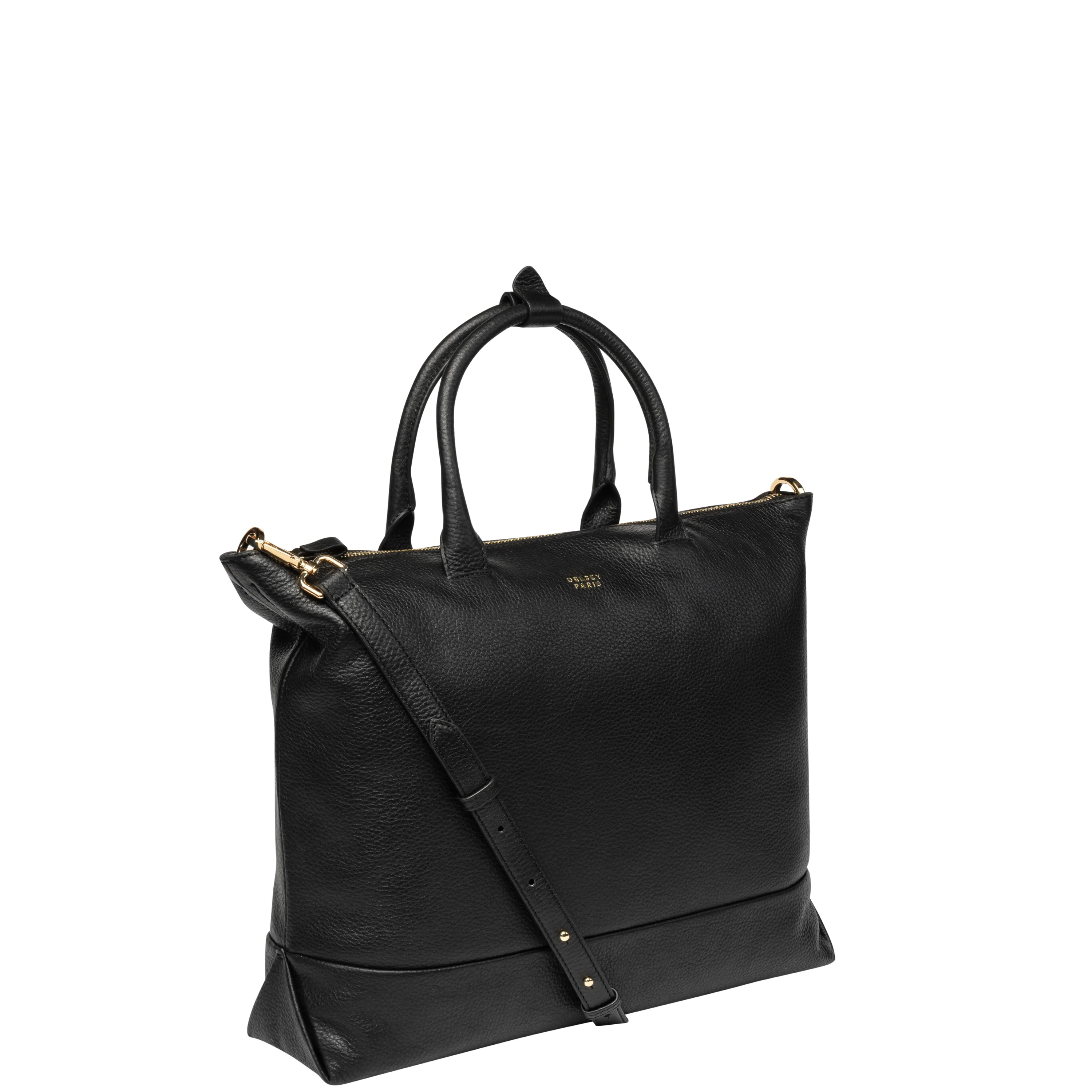 Le Cuir Grainé - Sac cabas zippé
