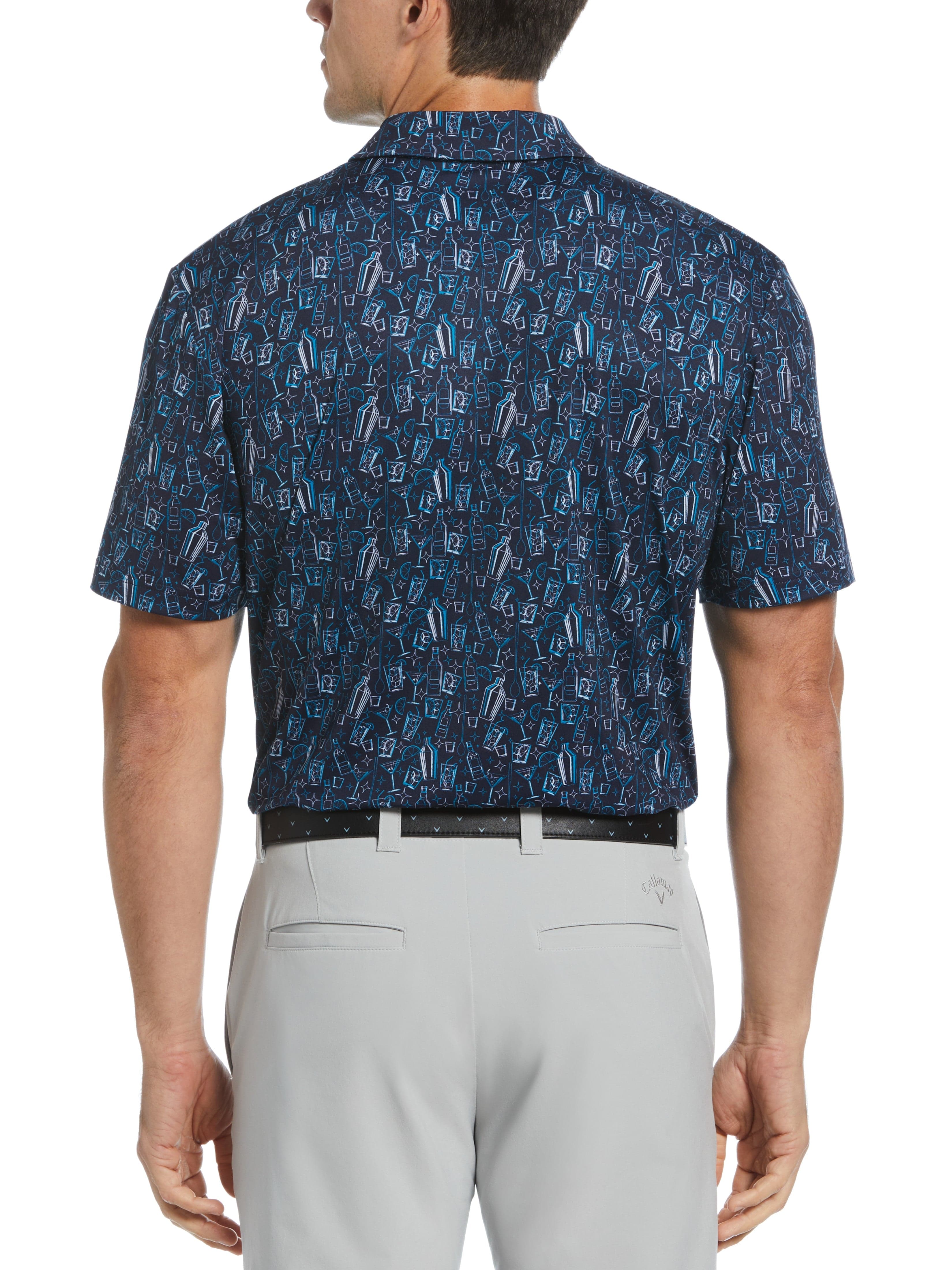 Mens Linear Cocktail Polo