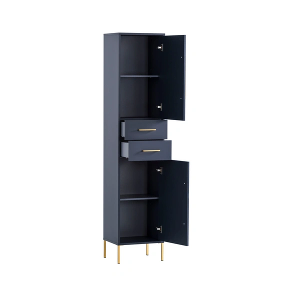 Hochschrank »Kent«, BxH: 40,5 x 184,3 cm, nachtblau