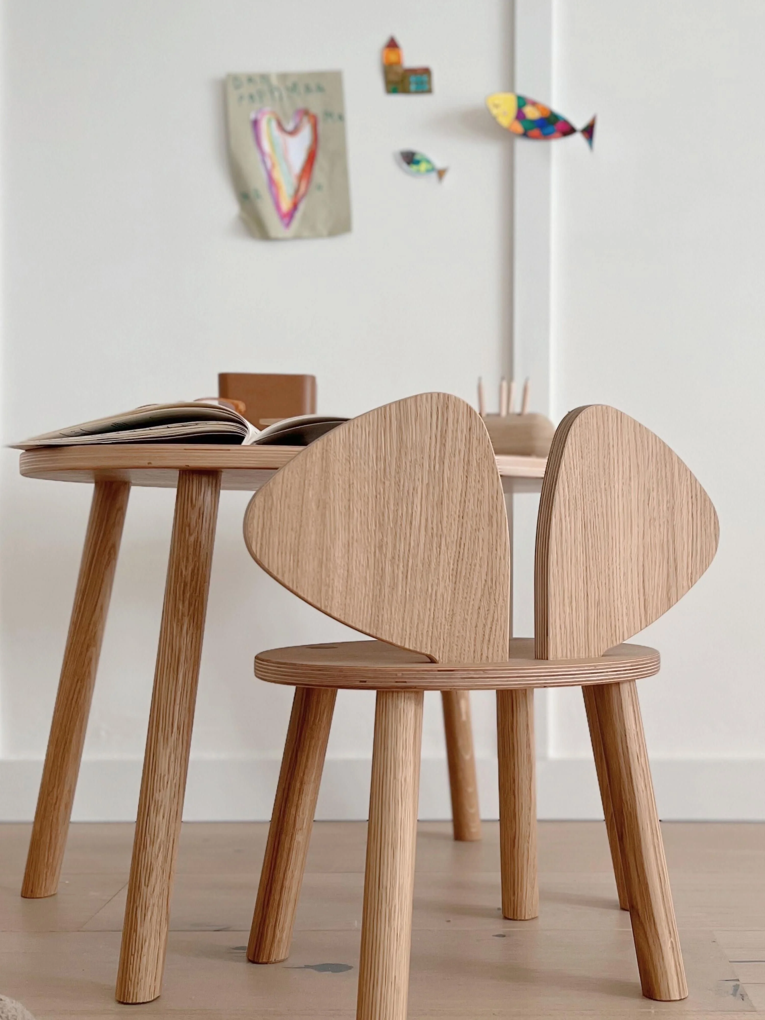 Kinder-Holzstuhl Mouse
