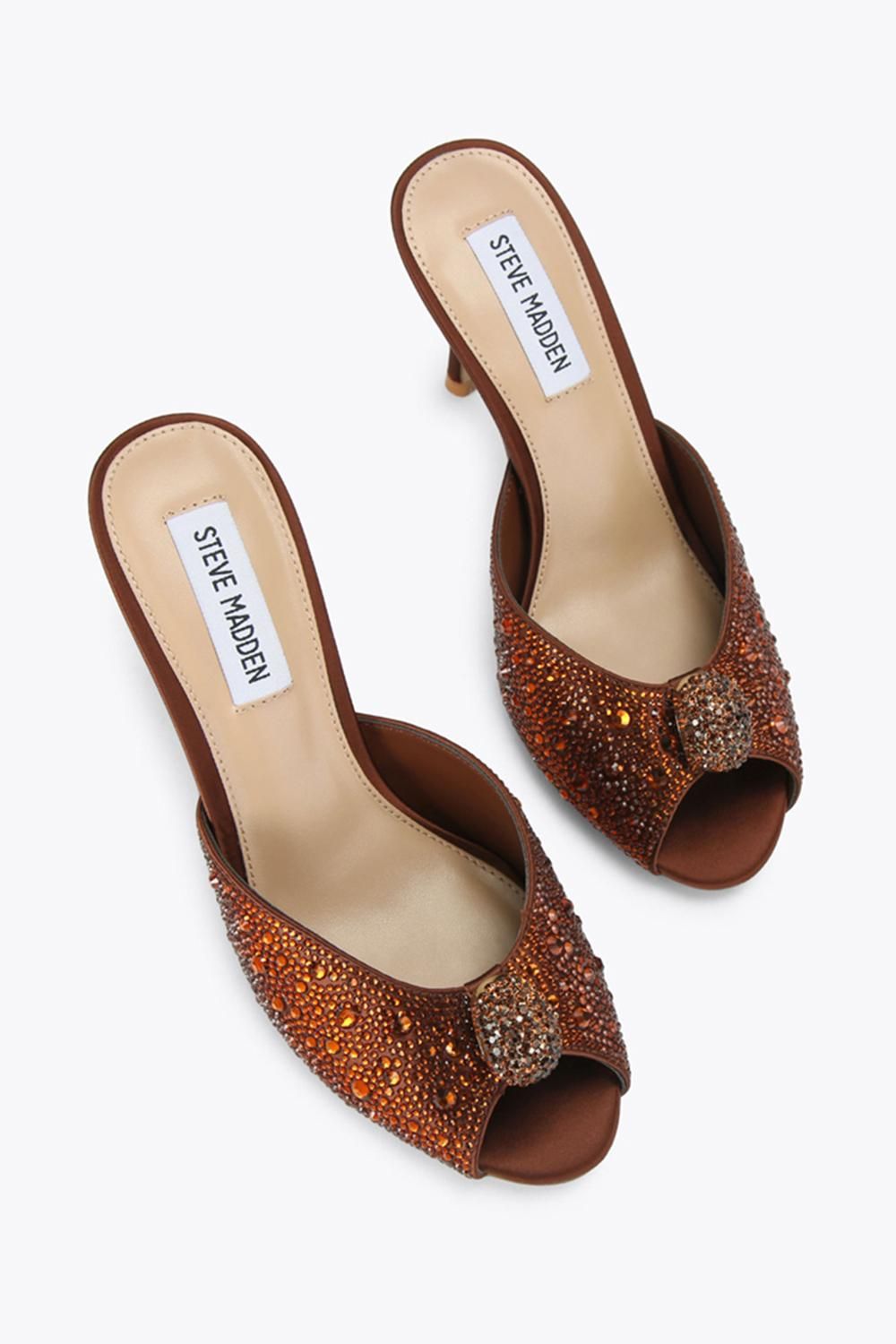 STEVE MADDEN Regalia Bronze' Satin Heels