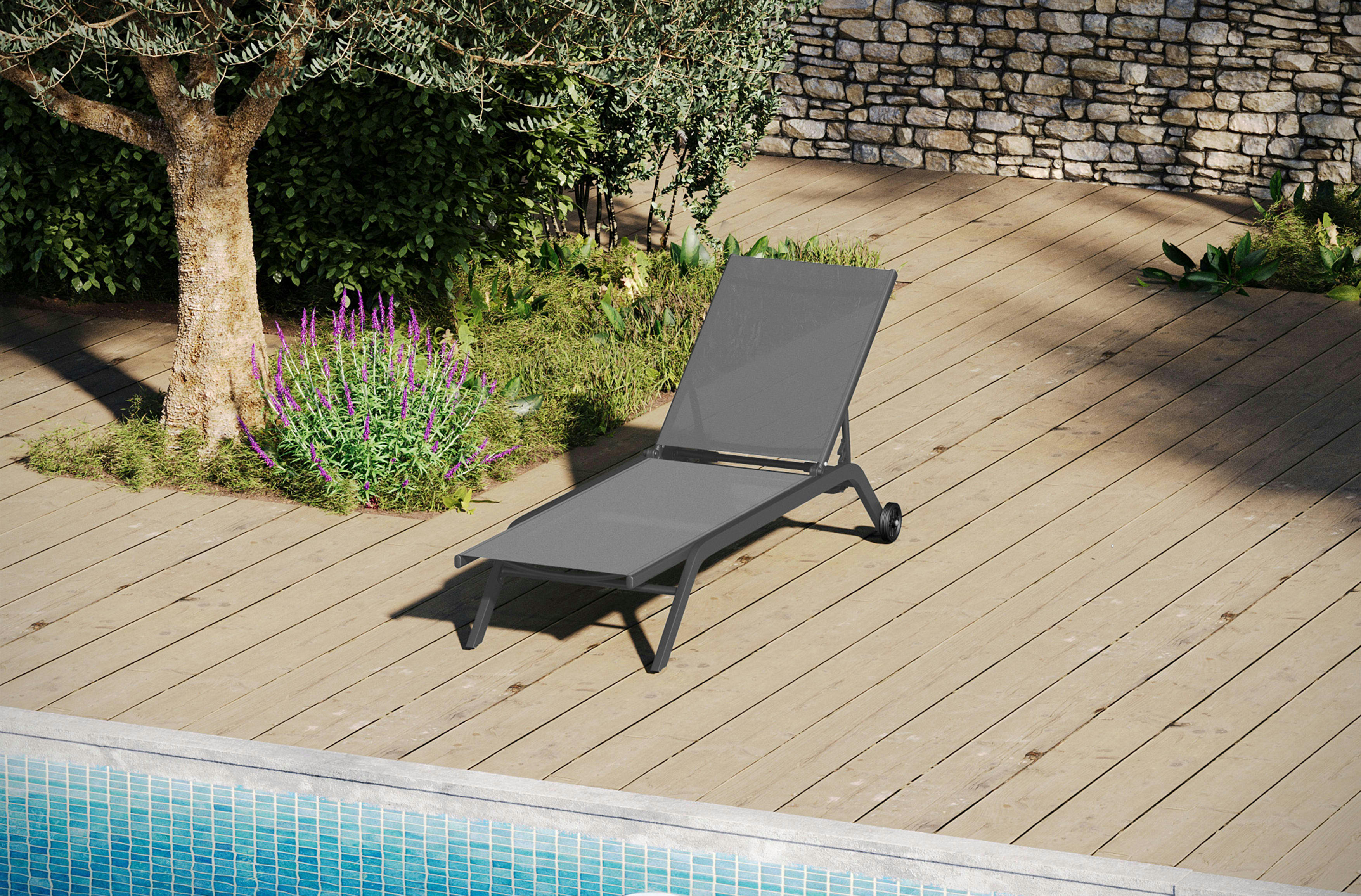 GRANADA - Lot De 2 Transats 