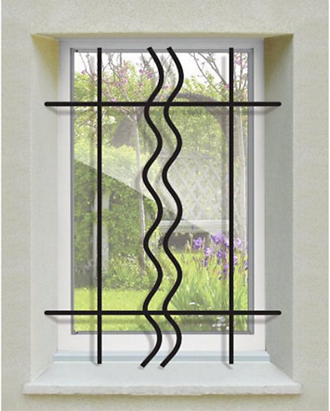 Grille de Defense Duo pour Fenetre H 115 cm x L 100 cm (côte tableau)