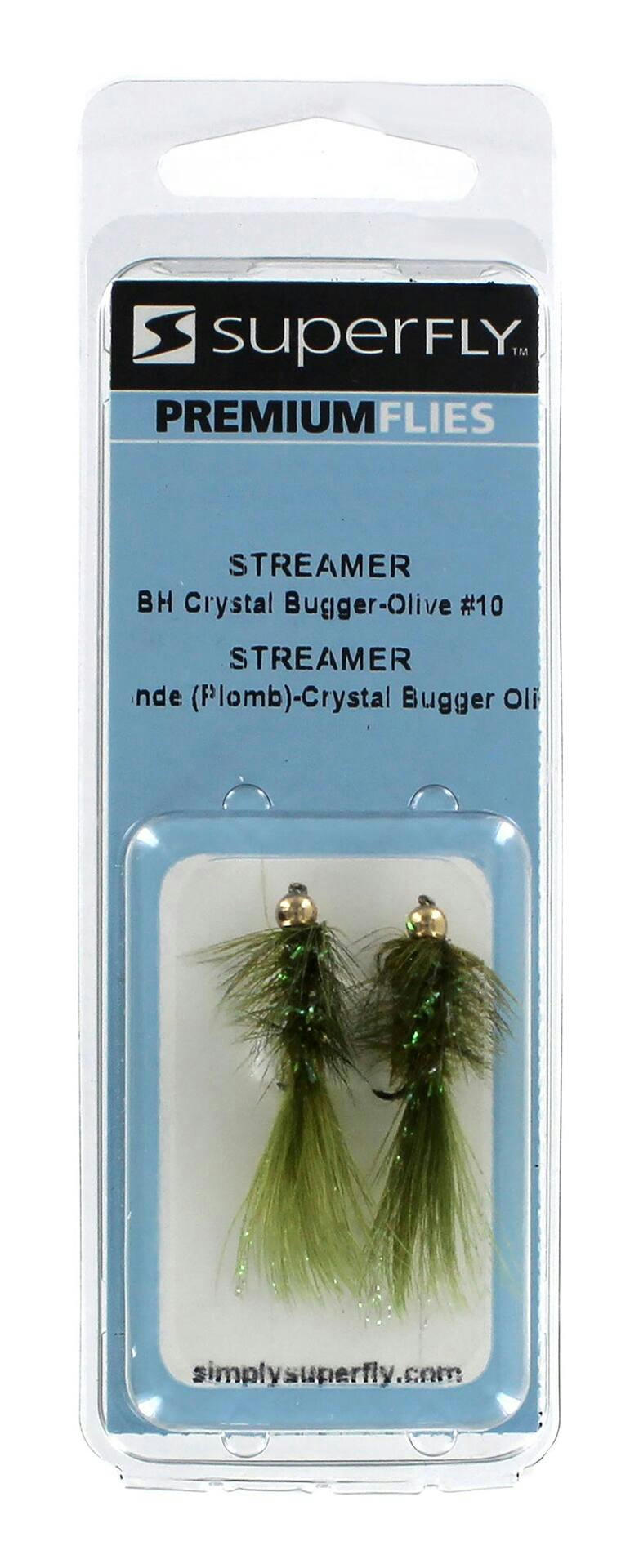 SuperFly Streamer, BH Crystal Bugger, #10