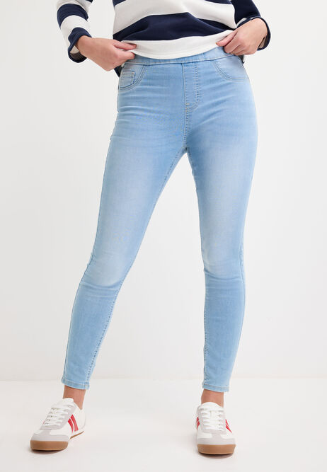 Womens Pale Blue Kate Shaper Jeggings