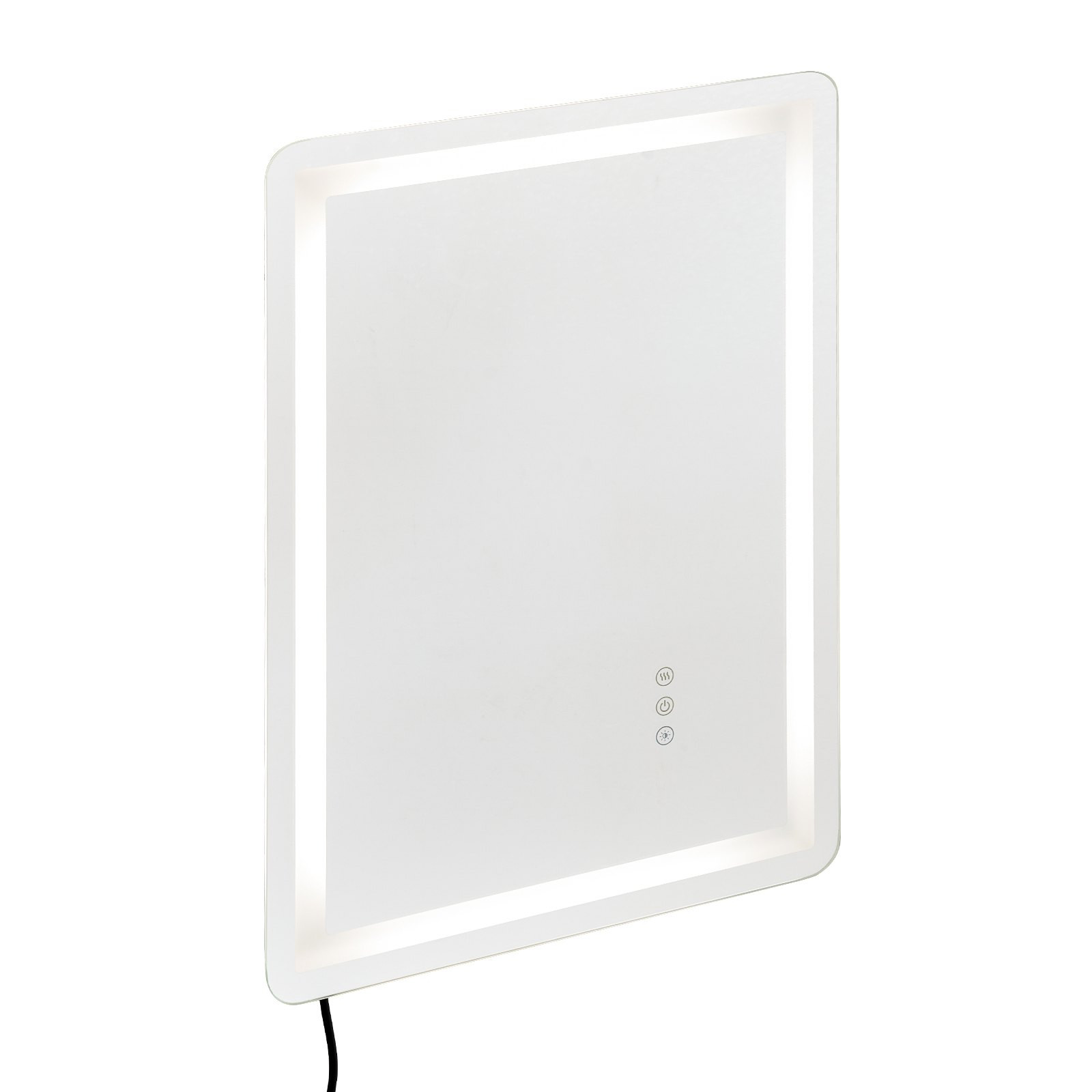 Lustro LED do Łazienki 50x70 cm z Podświetleniem i Funkcją Anti-Fog