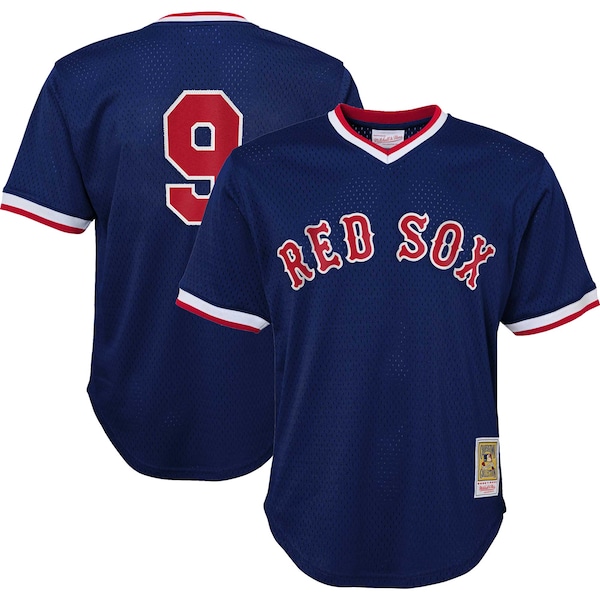 Ted Williams Boston Red Sox Youth Cooperstown Collection Mesh Batting Practice Jersey - Navy