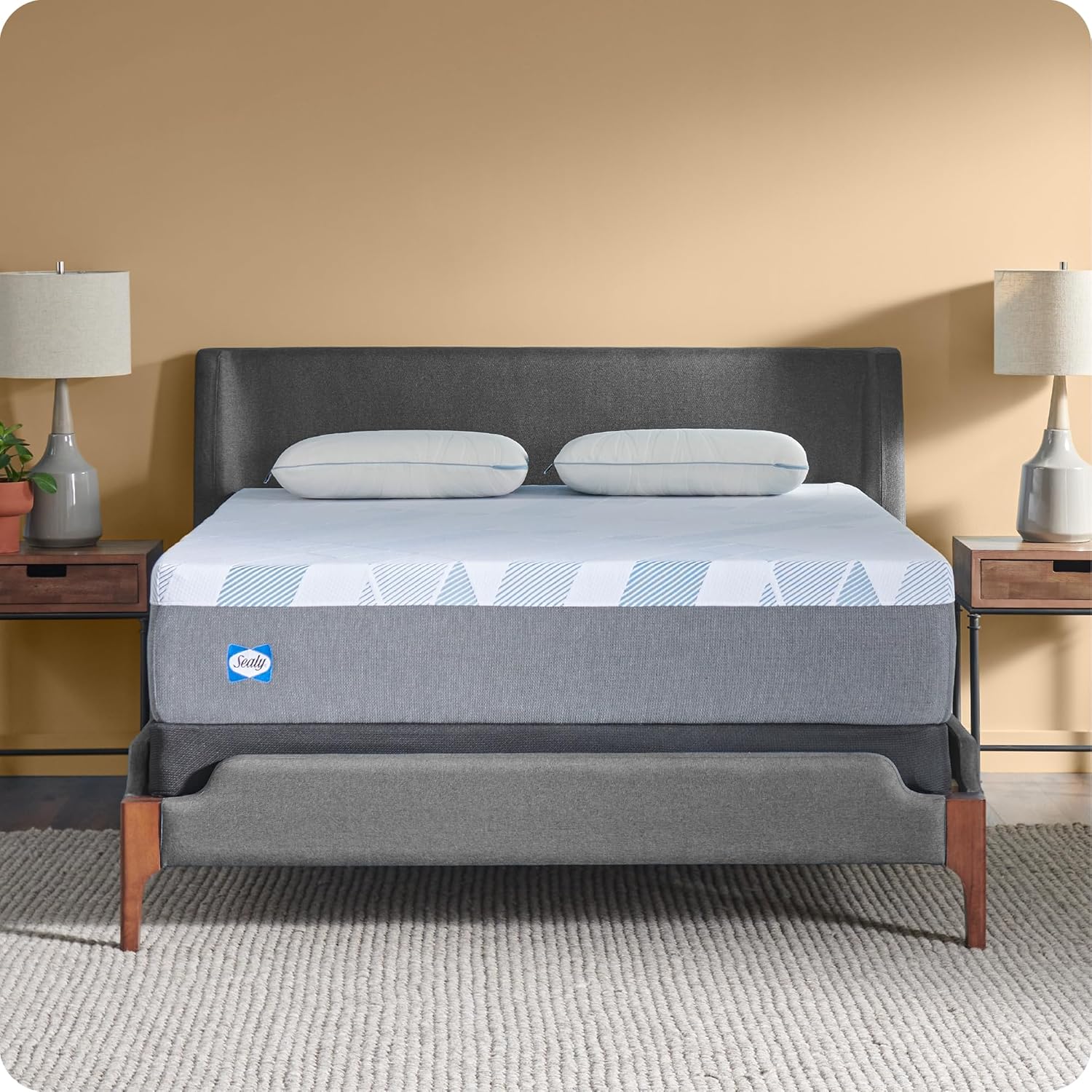 Sealy Dreamlife 12” Foam Mattress-in-a-Box, Queen, SealyComfort Gel Memory Foam, SealySupport Transition Foam, Surface-Guard Technology