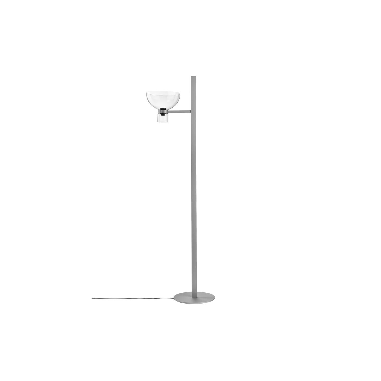 NOCTURNE F1 BOWL Floor Lamp, silver