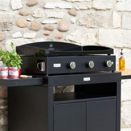 Plancha gaz Pure 375 noire - Le Marquier