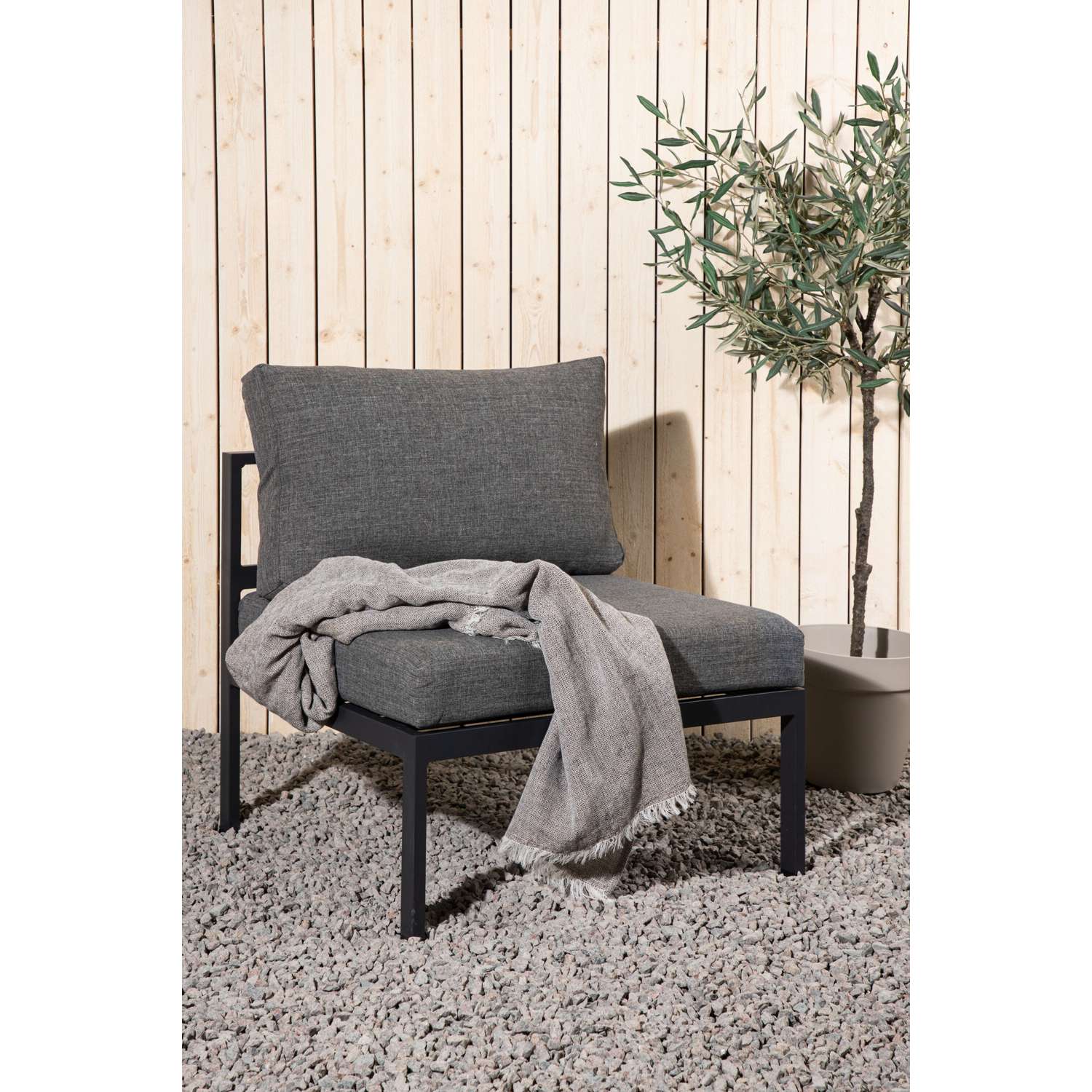 Venture Home Copacabana Bankmodule 74 x 65 x 70 - Zwart
