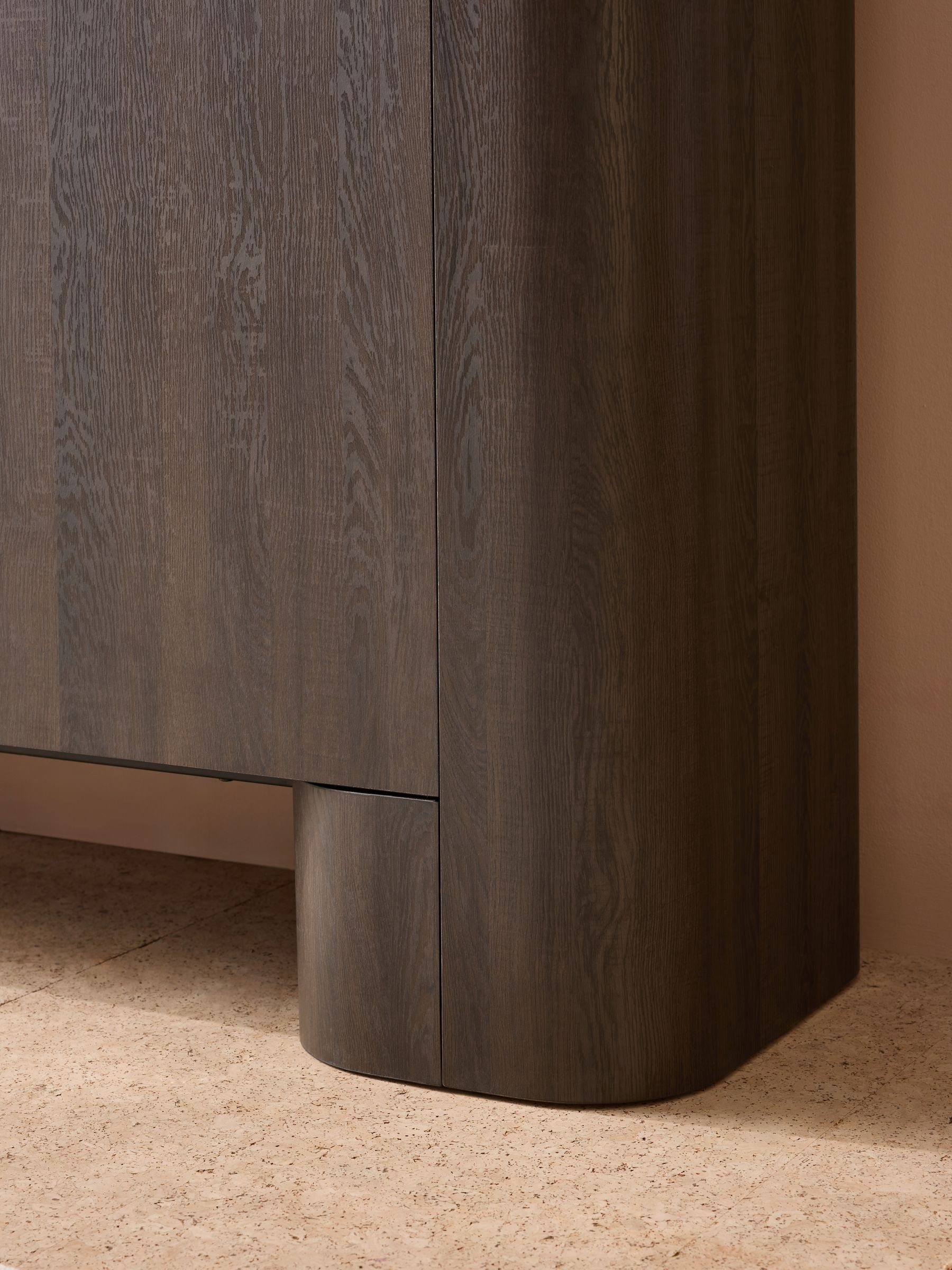 Kain Large Sideboard in Dark Wood Effect