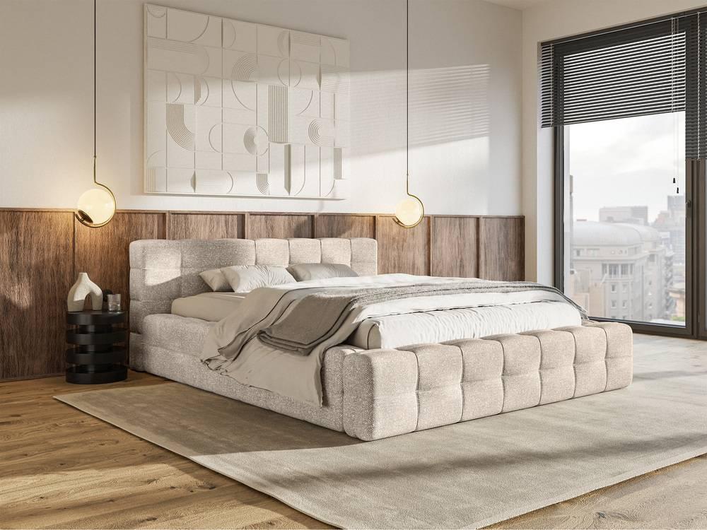 Tilly bedframe chenille met opbergruimte 140 x 200 cm