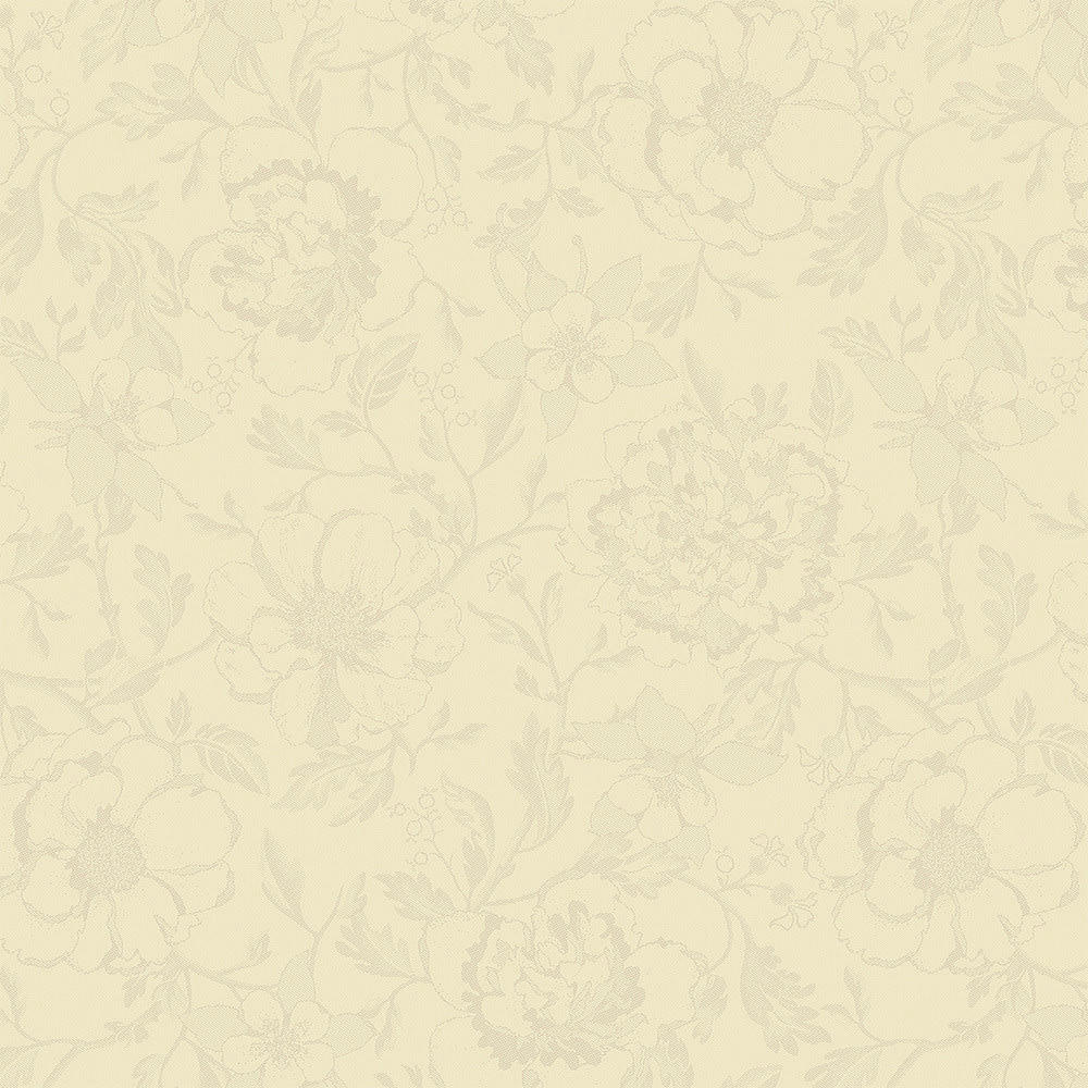 MILLE CHARMES ECRU DE BLANC - Serviette  pur coton ivoire 55x55