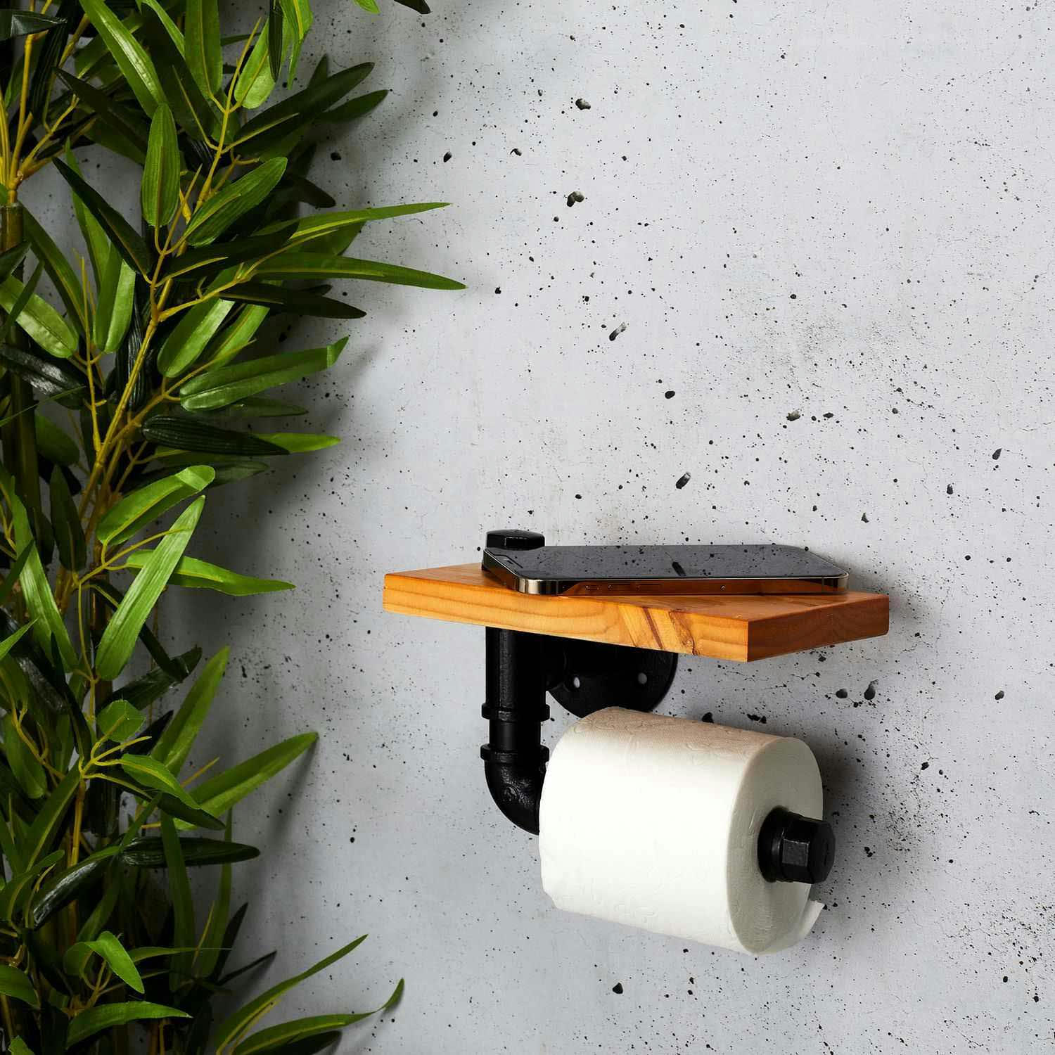 - Dérouleur papier wc tablette intégrée indus