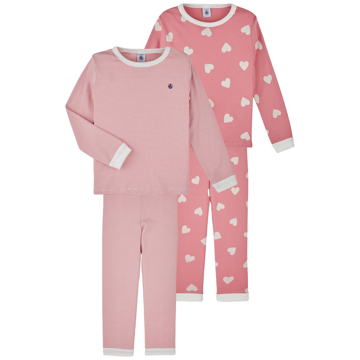 Petit Bateau - 2 PYJAMAS - Pink