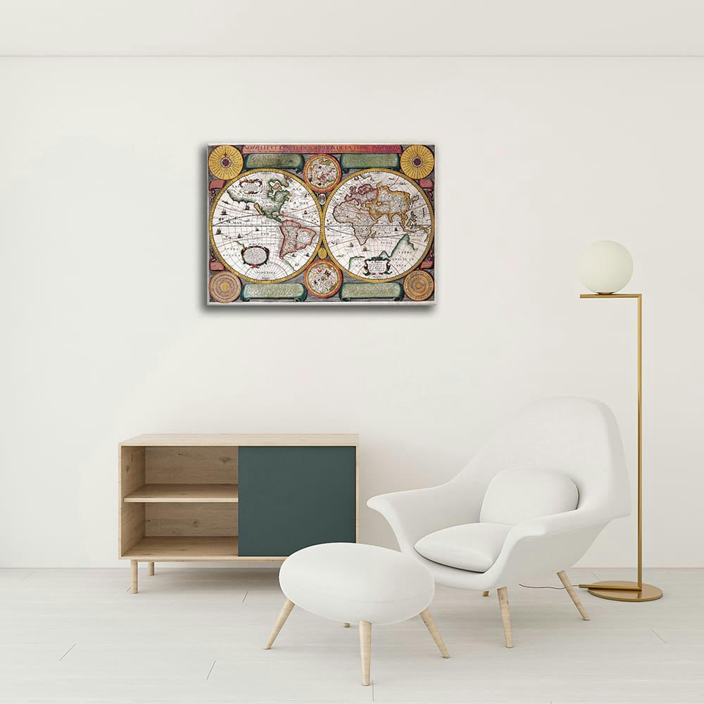 - Tableau - Cartographie - Ancienne Carte No. 56 80x100cm