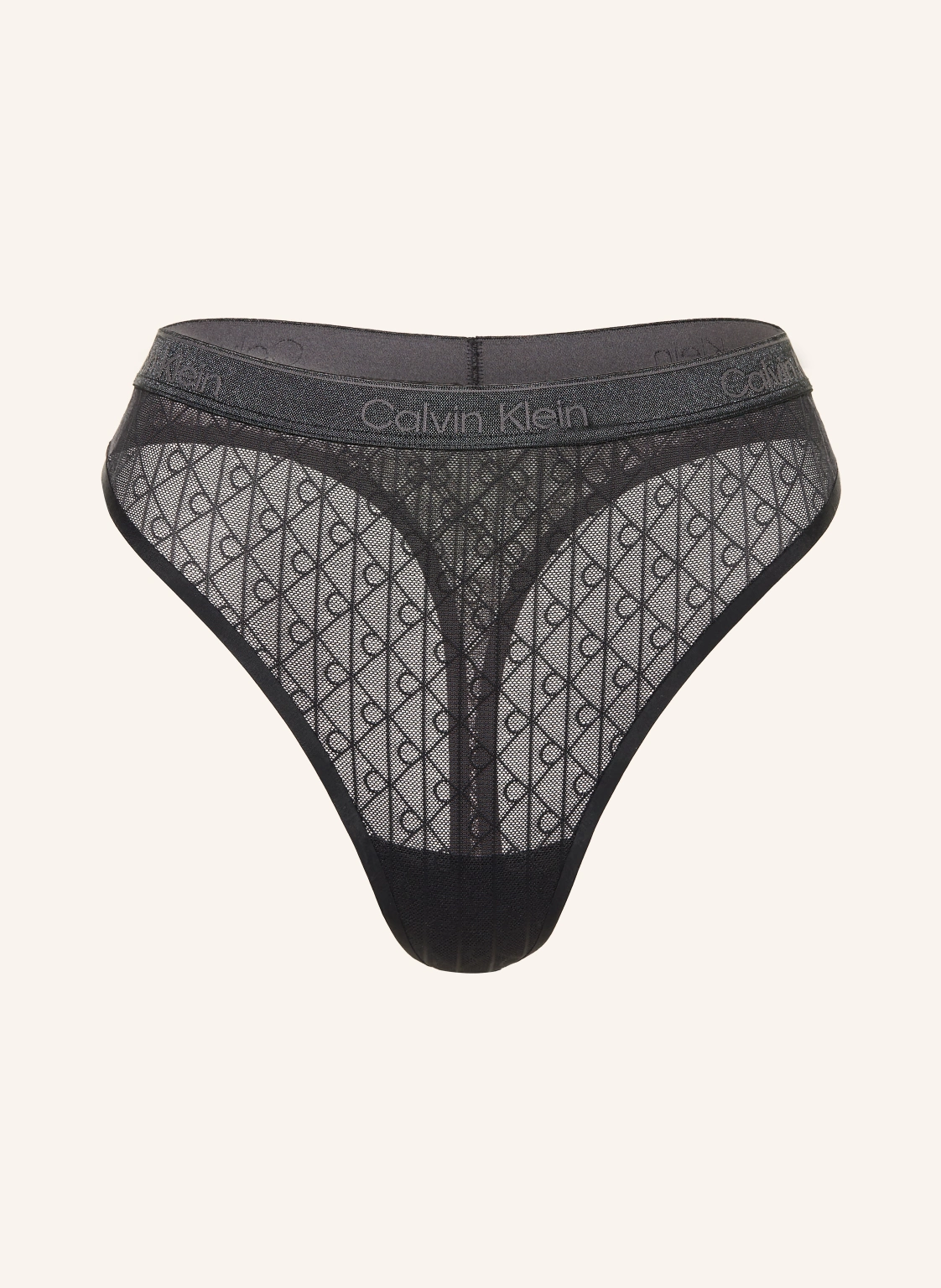 Calvin Klein Taillenslip ICON LACE METALLIC