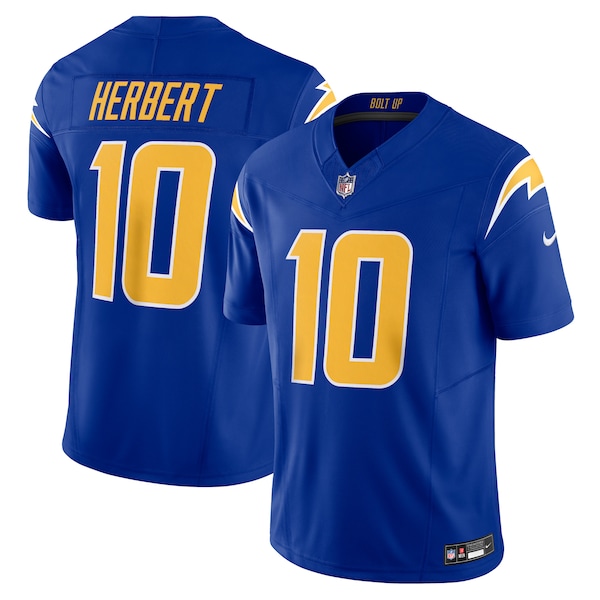 Justin Herbert Los Angeles Chargers Nike Vapor F.U.S.E. Limited Jersey - Royal/Navy/Powder Blue/White