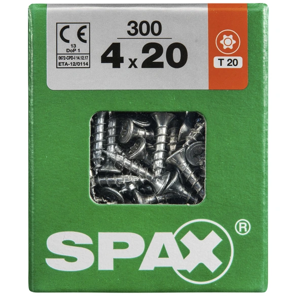 Universalschraube, 4 mm, Stahl, 300 Stk., TRX 4x20 L