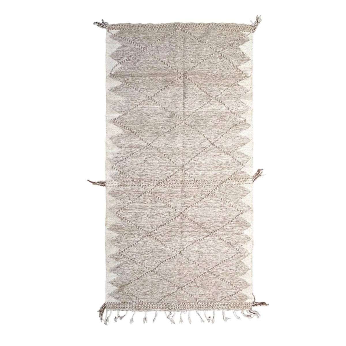 AFK Living vloerkleed Berber - handgemaakt - Wol - 140 cm x 200 cm