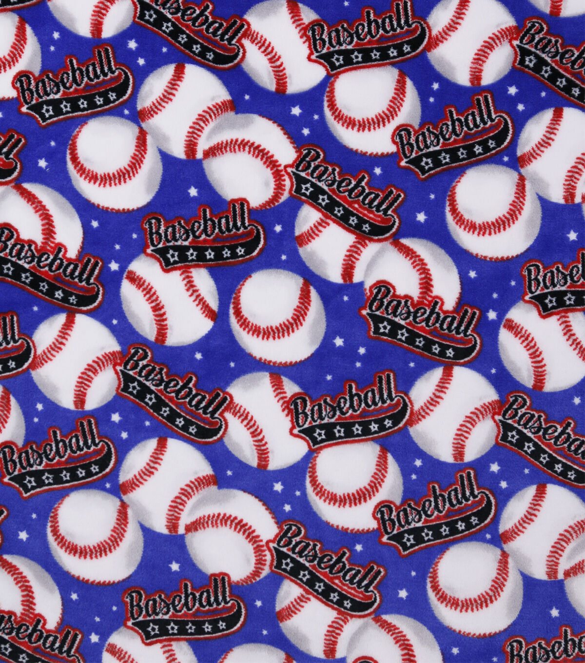 Baseball Sew Lush Fleece Fabric