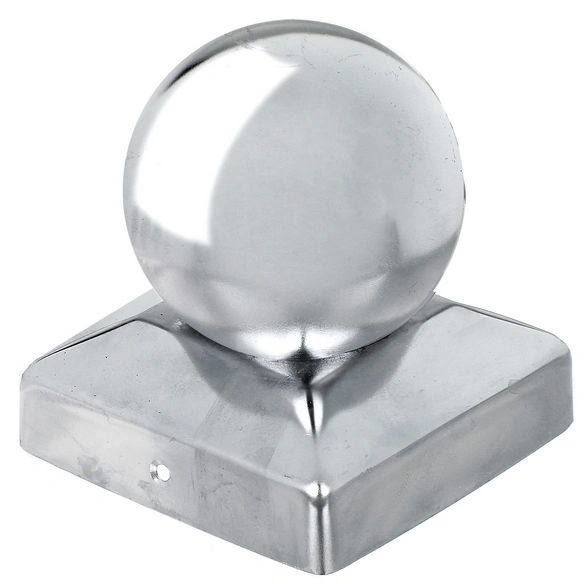 Pfostenkappe, mit Kugelkopf, 90x90xH: 33,5 mm