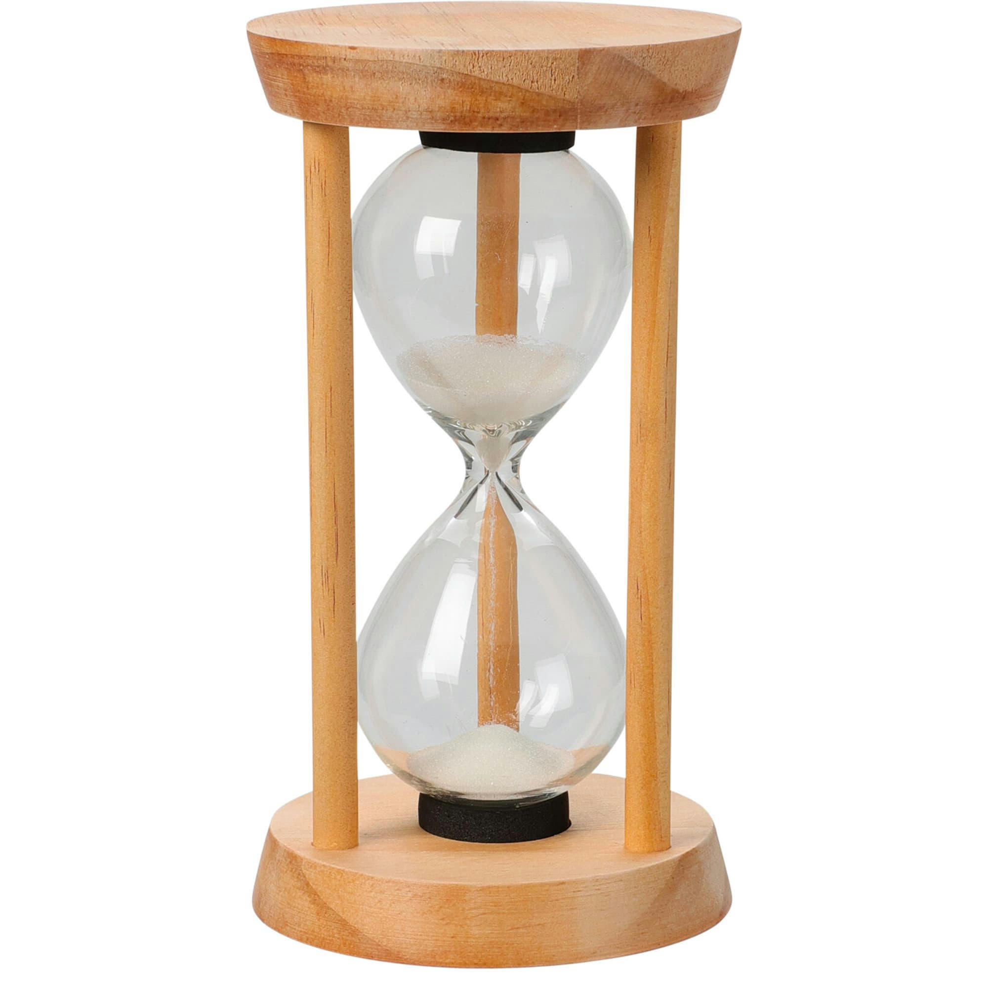 - Sablier en bois et verre 8x8x16cm