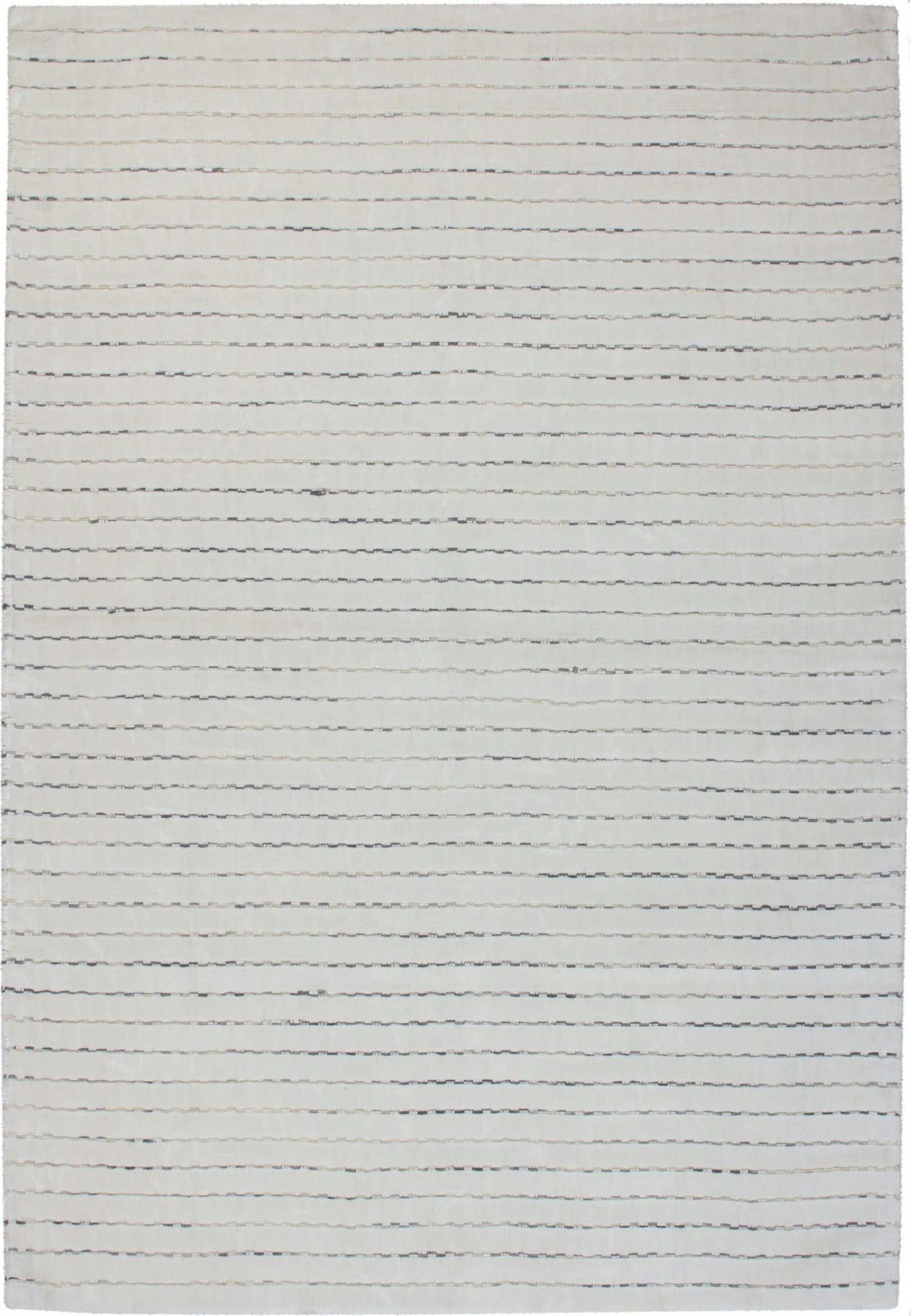 PREMIER 110 - Tapis fait main Viscose Blanc